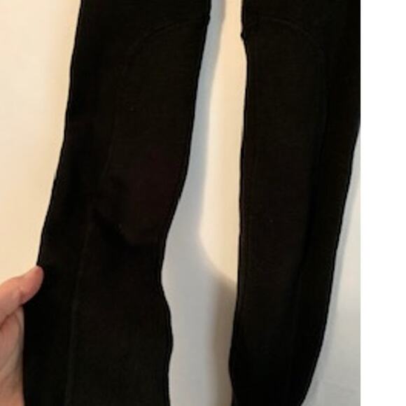 BCBG Max Azria Small Ribbed Black Riding Style Legging Ranch Western Wear - Picture 4 of 6